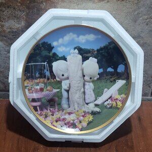 Precious Moments Decorative Plate Hamilton Thee I Love 1995